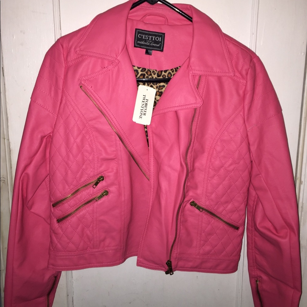 Leather Motto Jacket